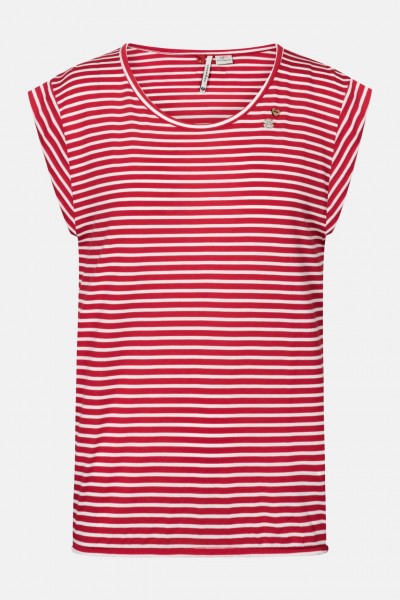 Ragwear Tulsa Damen T-Shirt Red Rot Gestreift