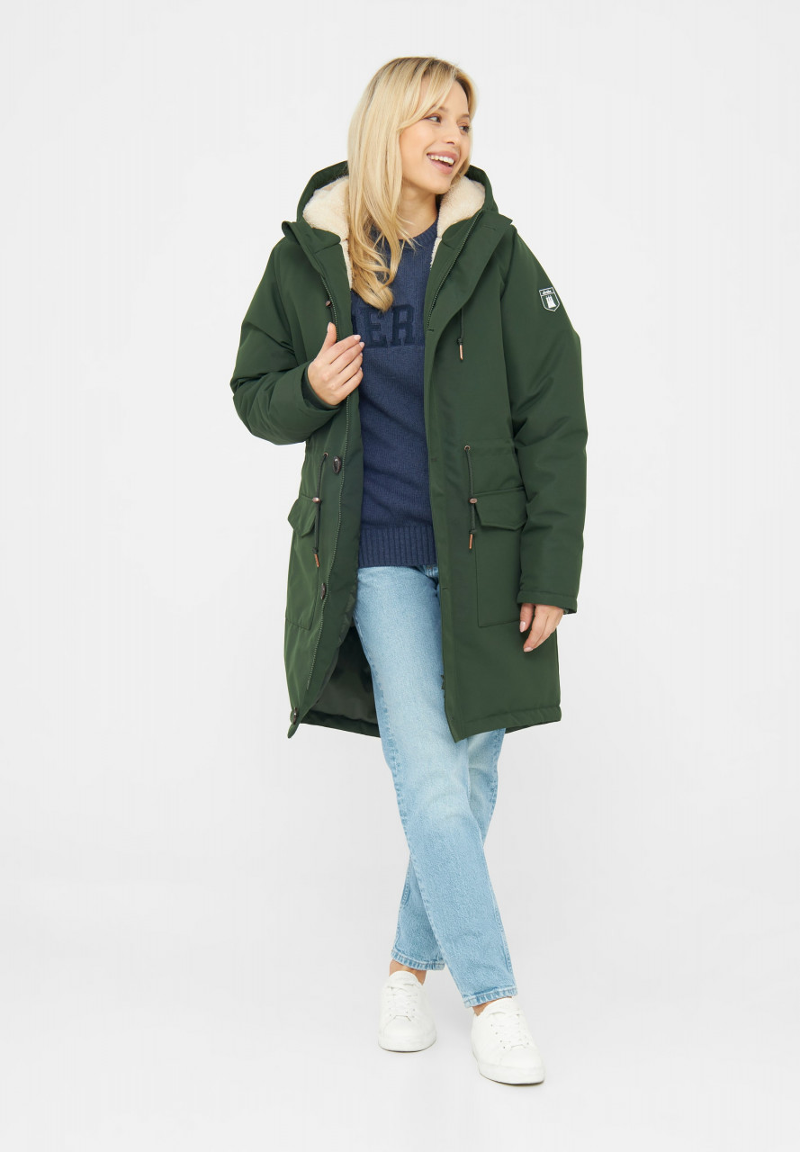 Parka Wintermantel Warm GefÃ¼ttert Damen Winter Jacket Parka Damen