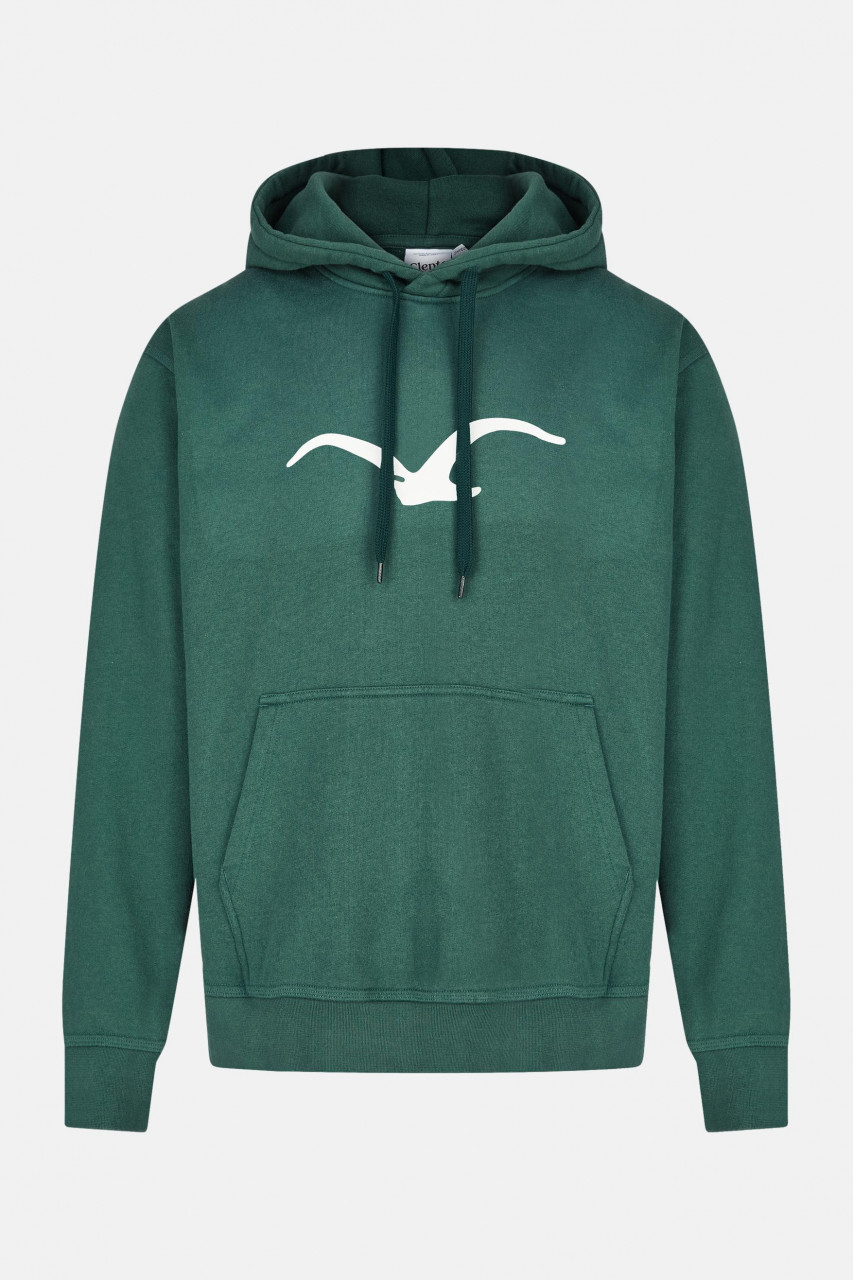 Cleptomanicx Herren Kapuzenpullover Möwe Evergreen Grün Hoody