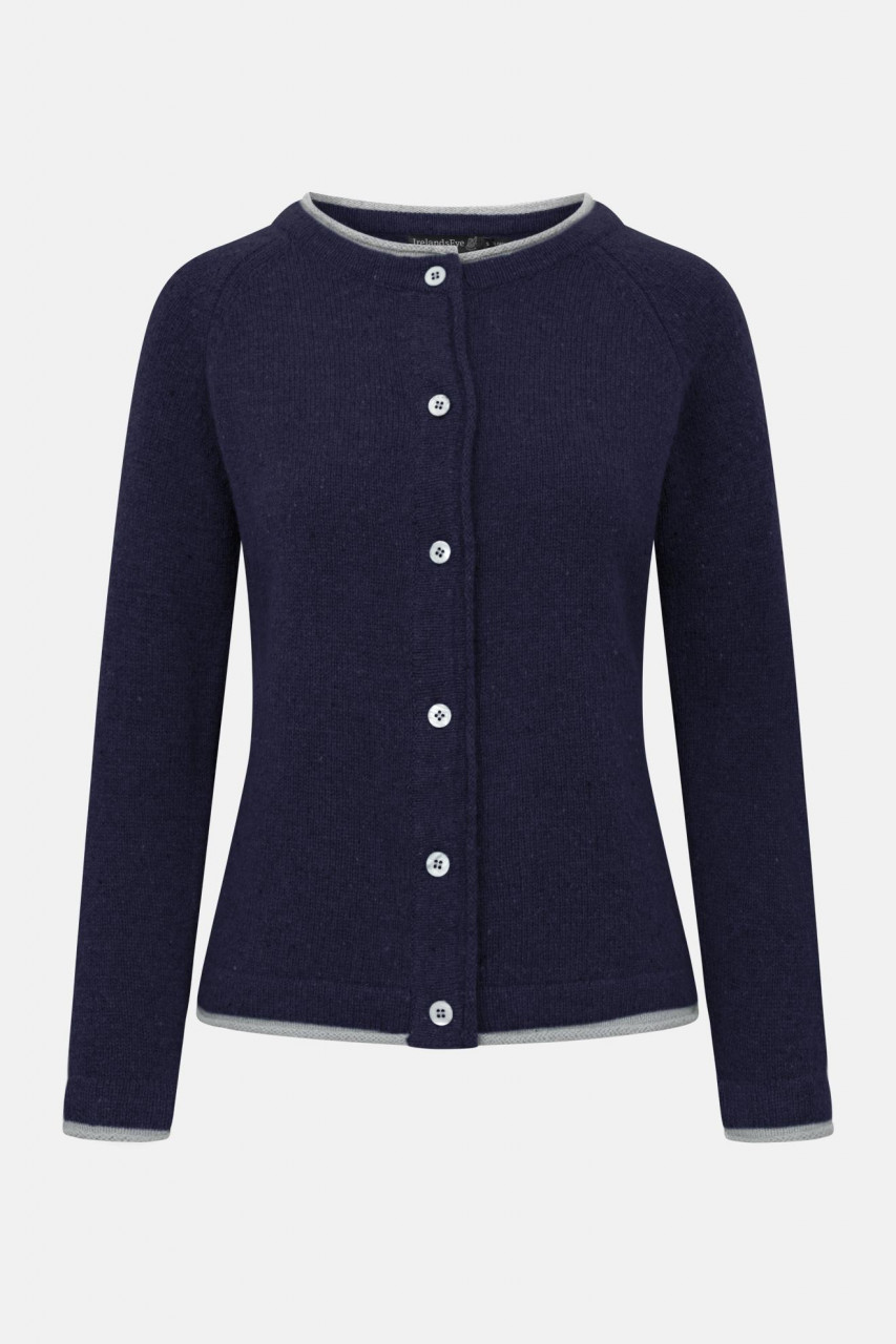 Strickjacke Killiney Blau für Damen von IrelandsEye