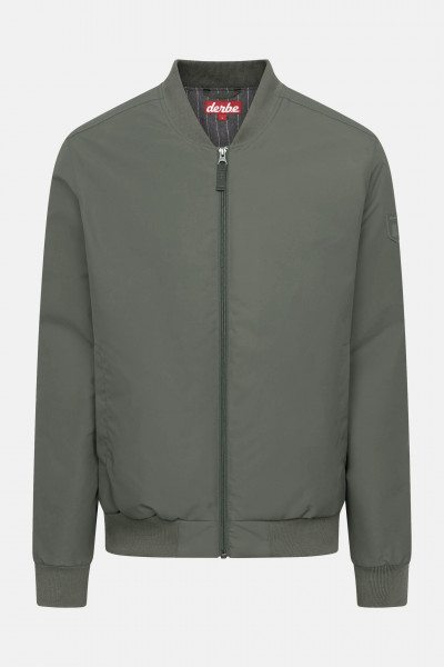 Derbe Übergangsjacke Blousholm Pinstripe Herren Oliv Grün