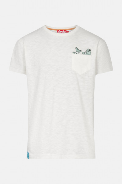 Derbe Taschenfisch Herren Shirt Offwhite Beige Derbe Taschenfisch Herren Shirt Offwhite Beige