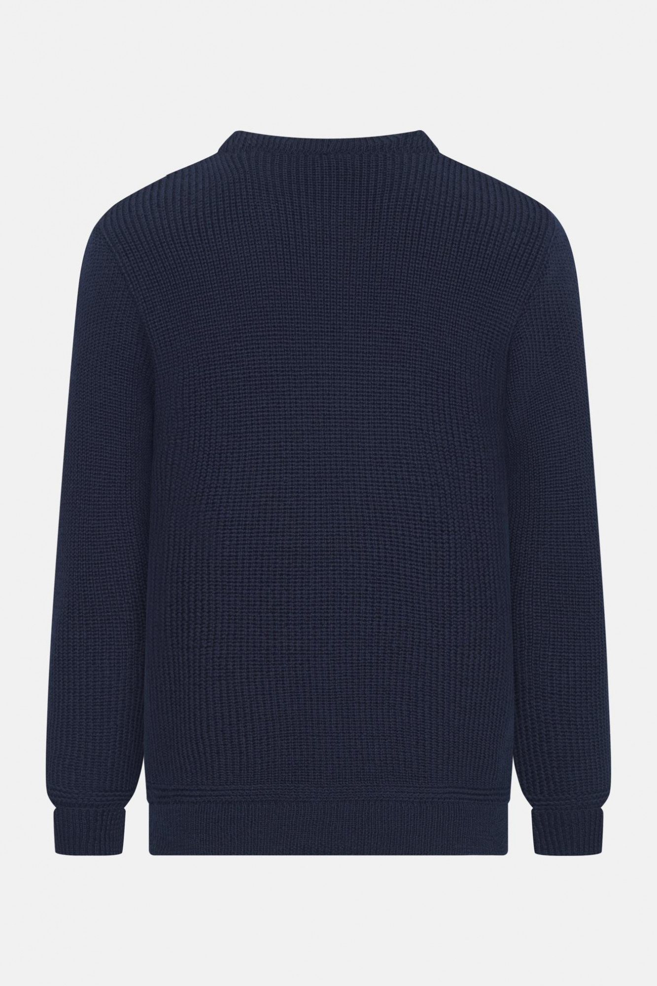 Hanseheld Strickpullover Schurwolle Blau Navy GOTS Organic