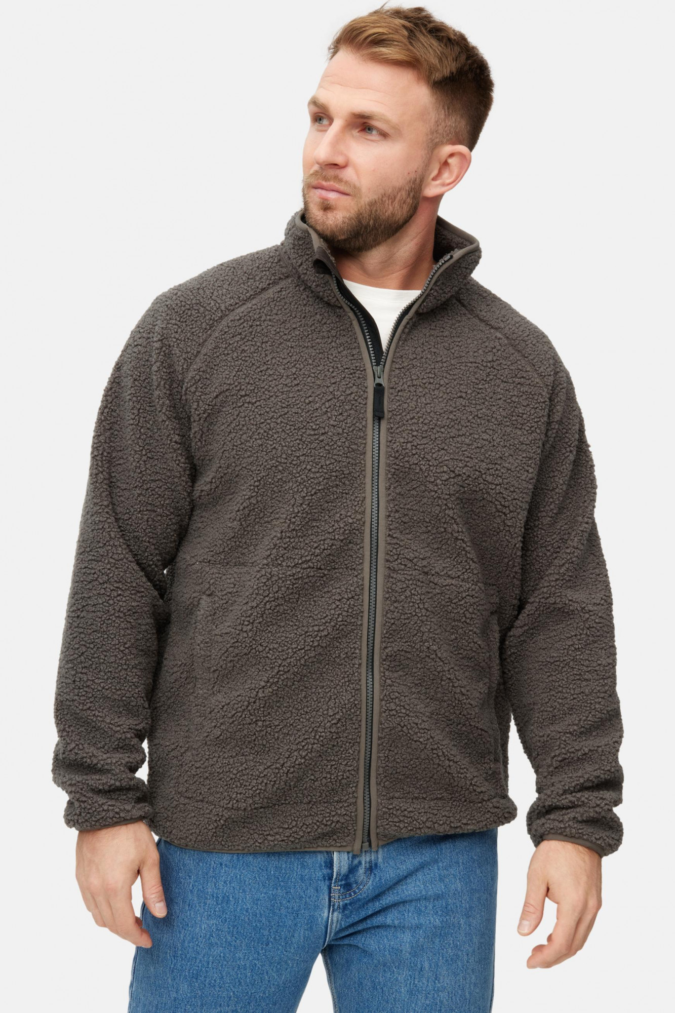 Derbe Herren Fleecejacke Kuschelby Braun