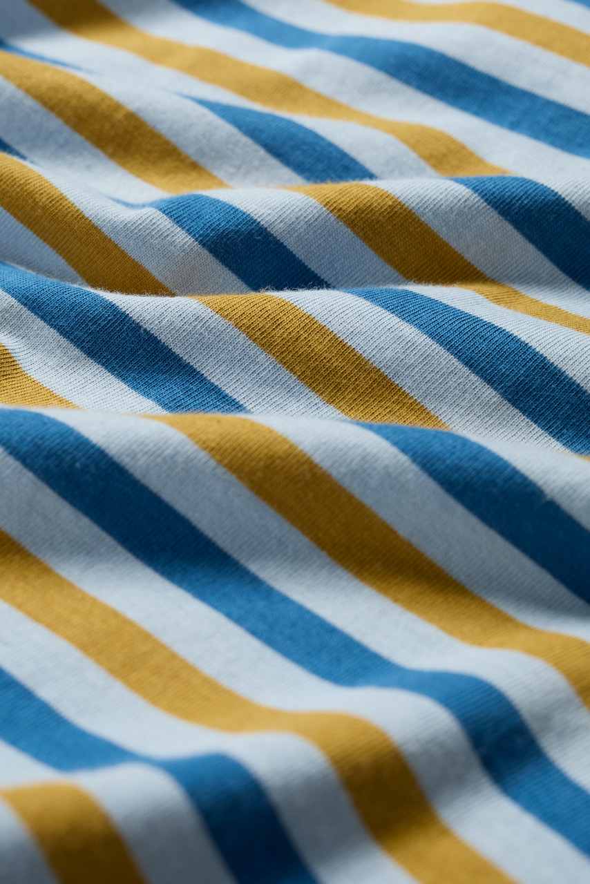 Detailbild von Streifenshirt Sailor Top Blau Gelb Gestreift für Damen von Seasalt Cornwall