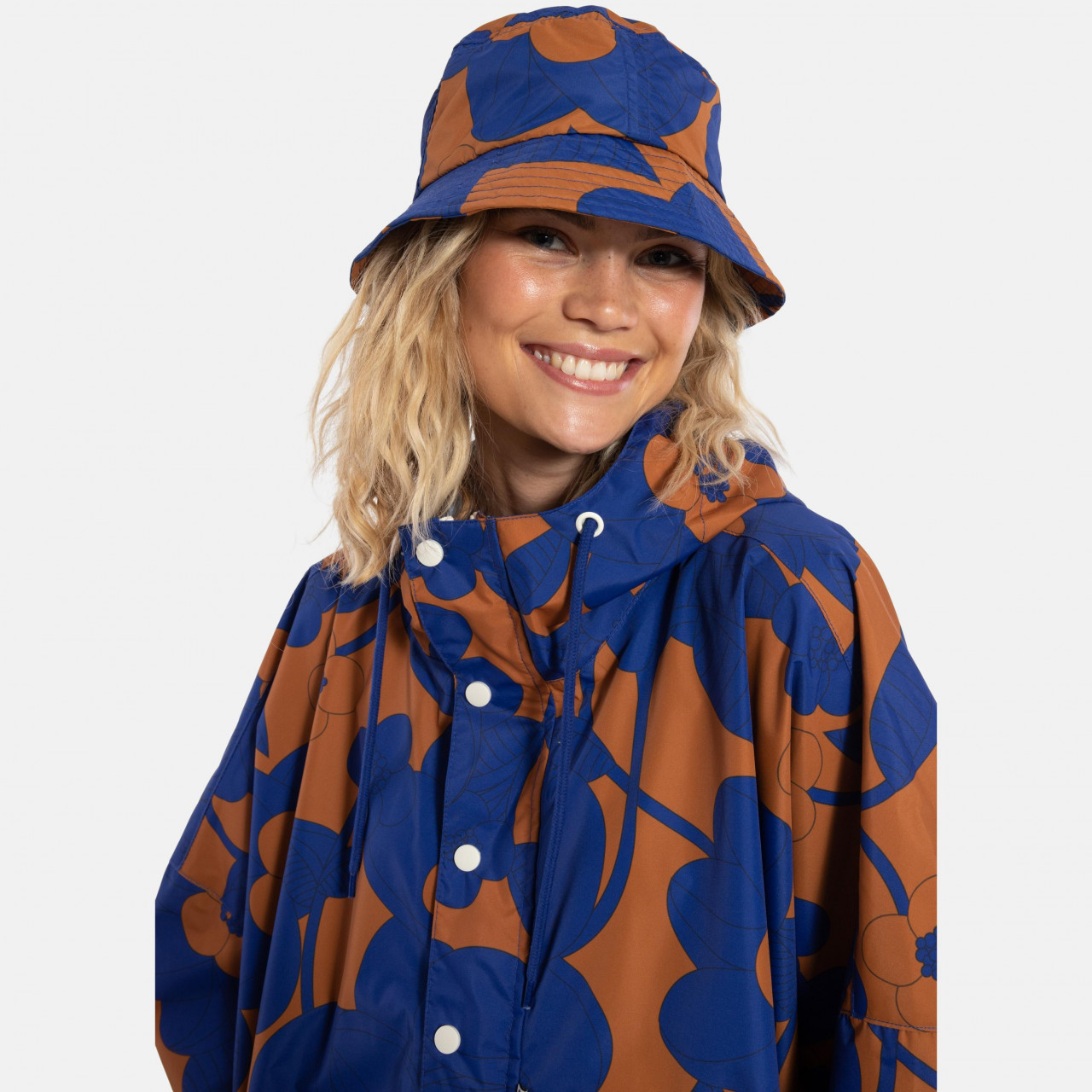 Danefae Danebucket Regenhut Ocker Royal Blau Boom Bloom Blumen Rain