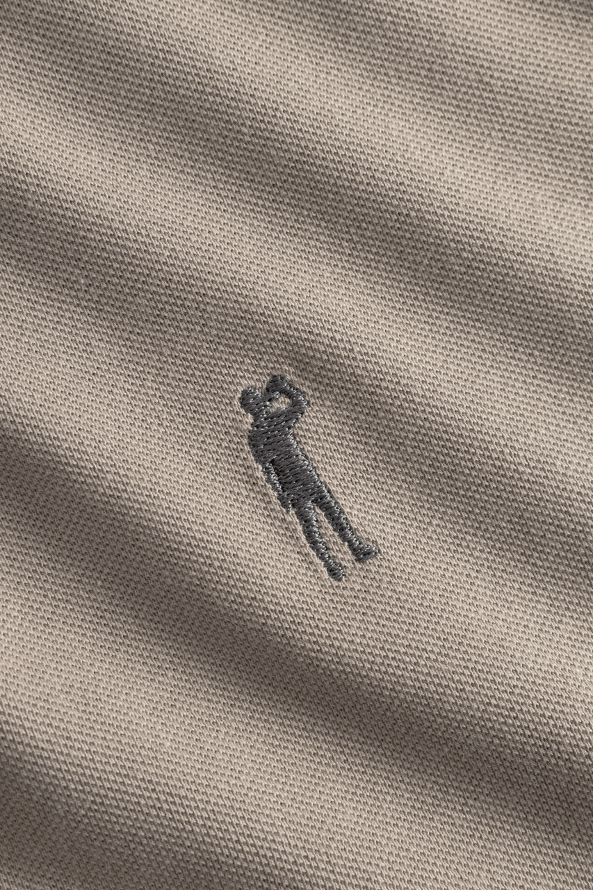 Derbe Polo Shirt Basic Kippes Herren Beige GOTS Organic