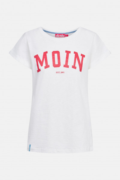 Derbe T-Shirt Moin Damen Weiß