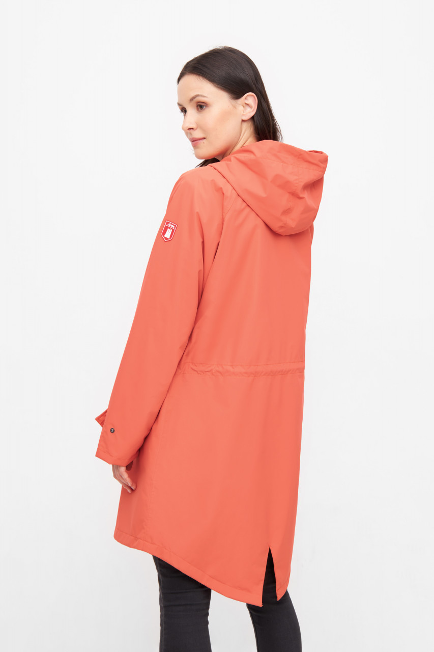 Derbe Regenjacke Ripby Damen Orange Ripstop