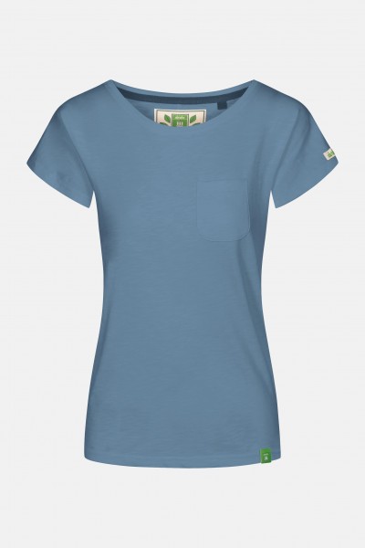 kk Derbe Alani Gots Organic Damen Shirt Blau Bio Derbe Alani Gots Organic Damen Shirt Blau Bio
