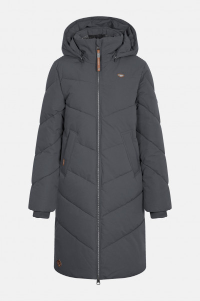 Ragwear Rebelka Damen Wintermantel Grau Puffer Dark Grey