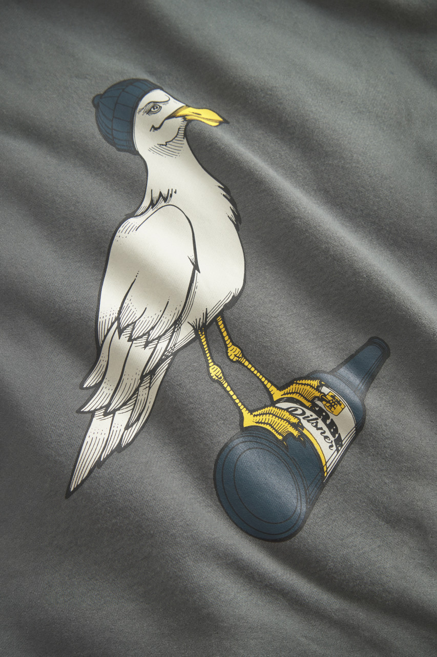 Derbe Hoodie Sturmmöwe Herren Grau Pullover