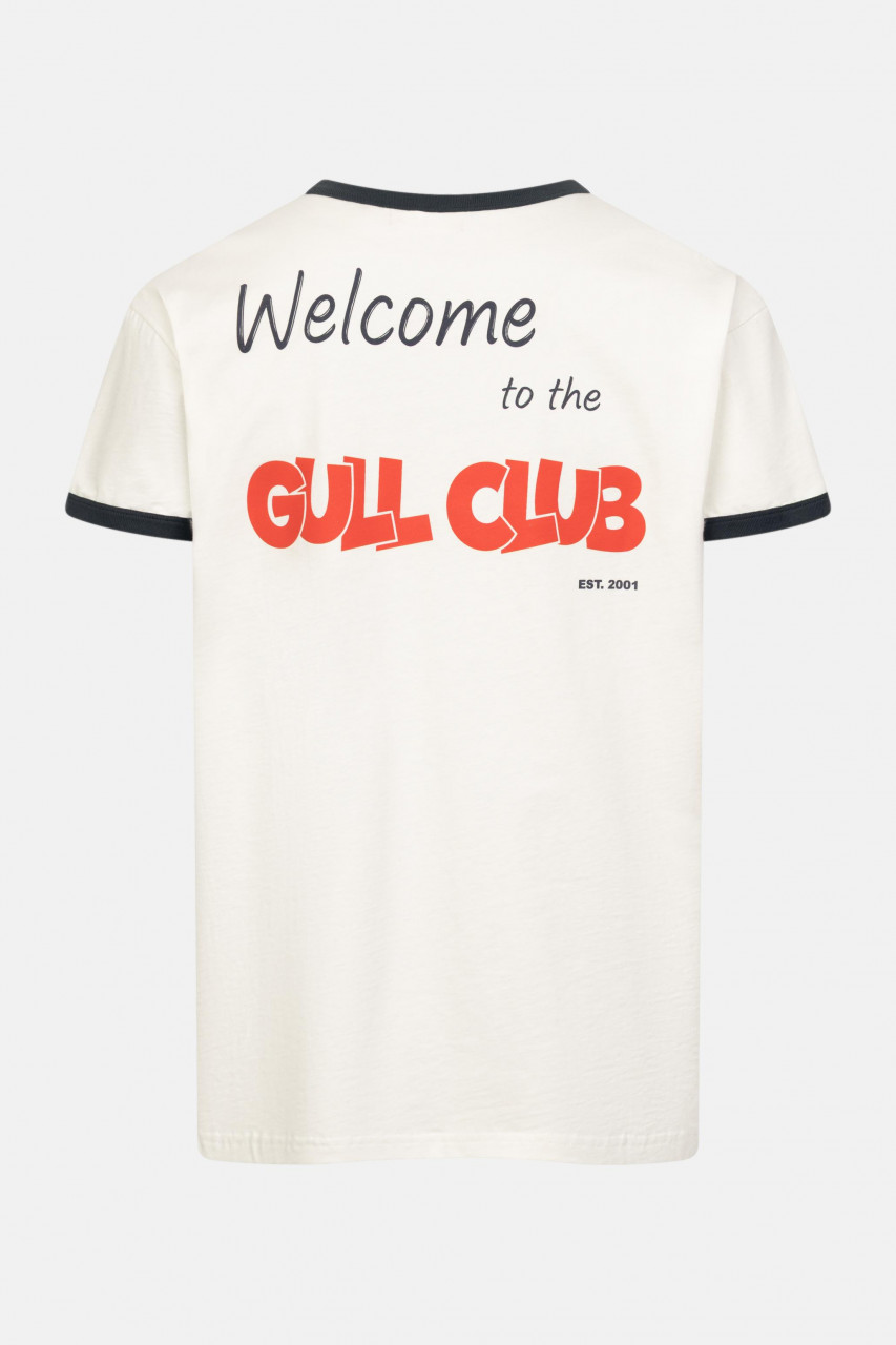Derbe T-Shirt Gull Club Herren Weiß GOTS Organic