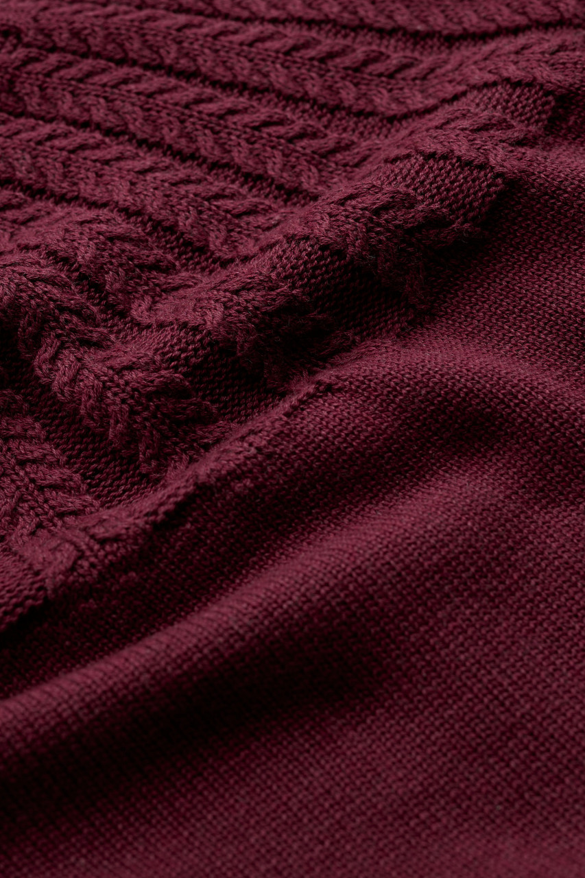 Detailansicht von Pullover Stone Chat Jumper Rot für Damen von Seasalt Cornwall