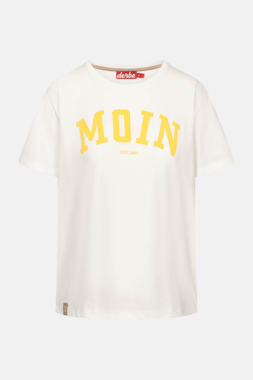 Derbe T-Shirt Moin Damen Gelb GOTS Organic