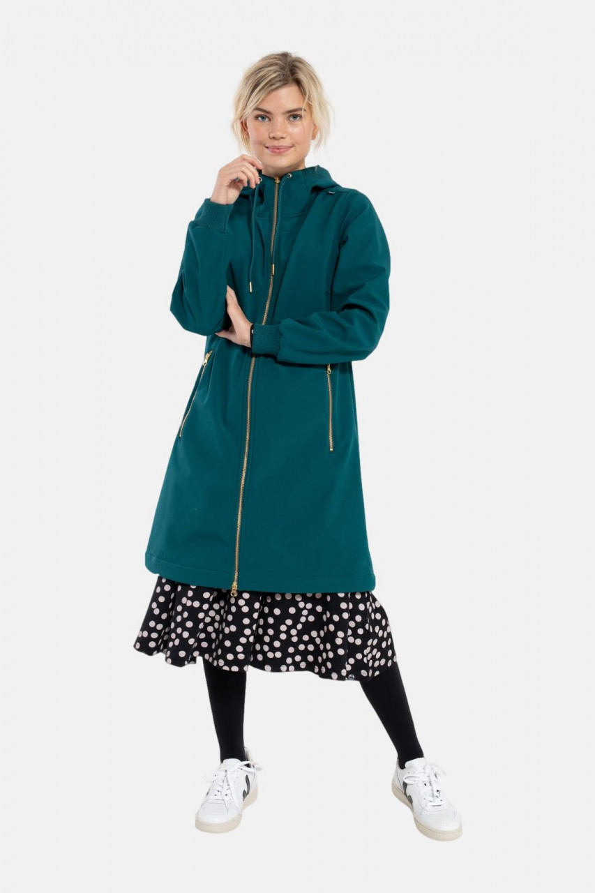 Danefae Danejane Damen Softshell Jacke Dark Duck Petrol Gold Blau Grün