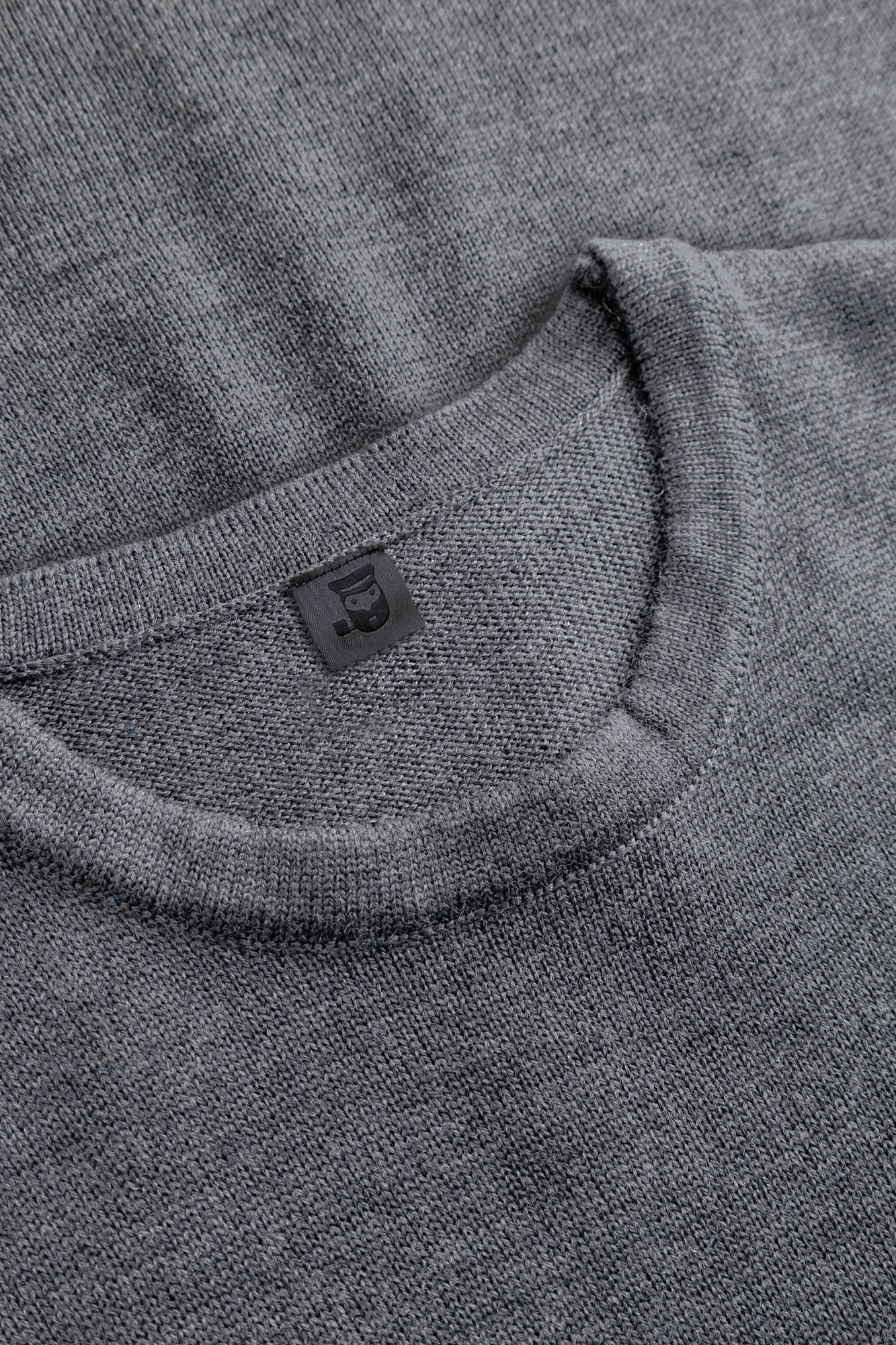 Hanseheld Herren Strickpullover Merino Grau