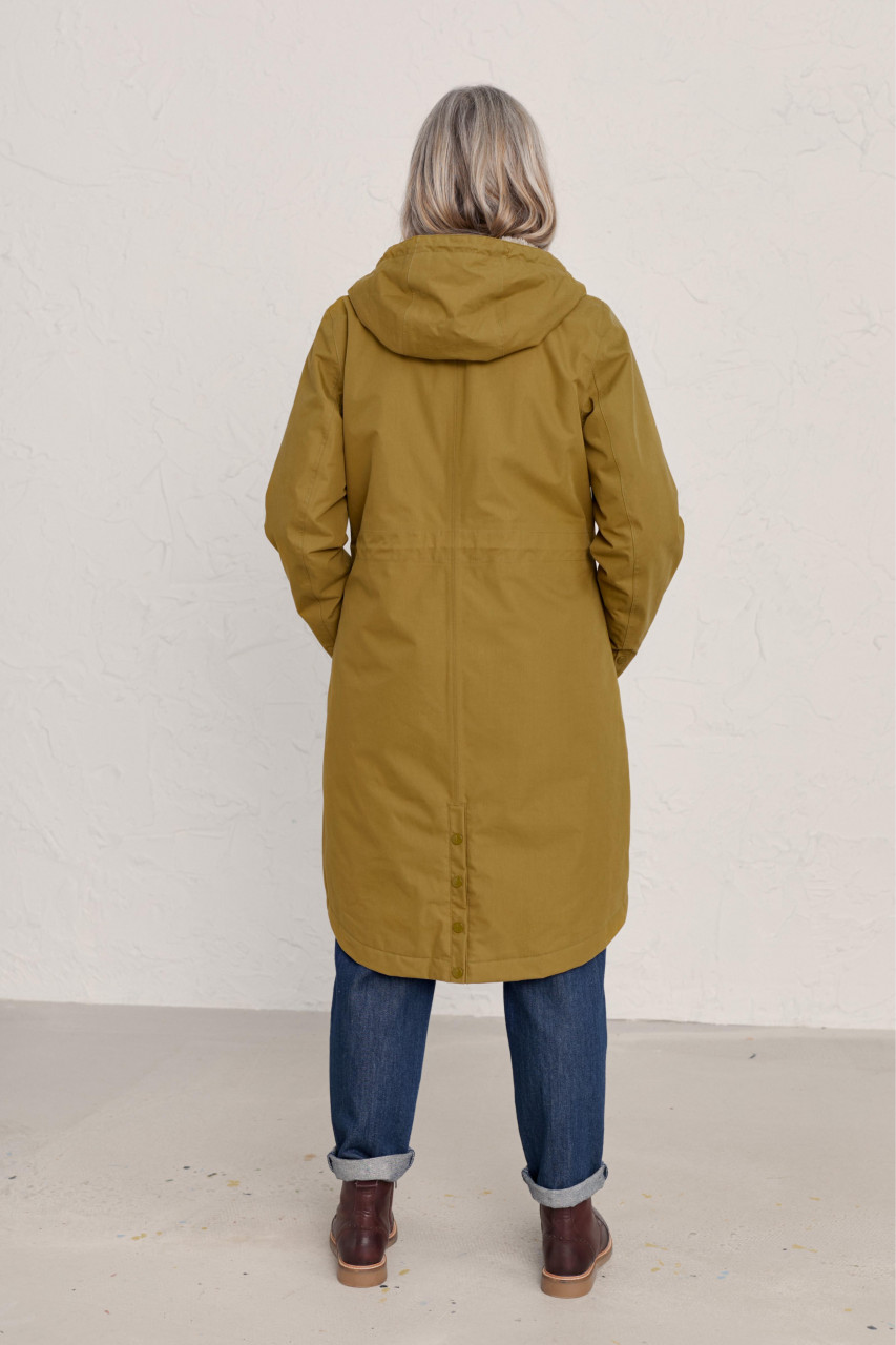 Seasalt Cornwall Plant Hunter 2 Regenjacke Oak Senf Dunkel Wintermantel Parka