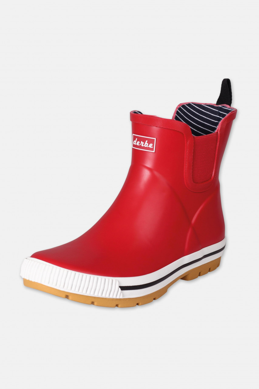 Derbe Wattpuuschen Eco Rot Gummistiefel Halbschuhe