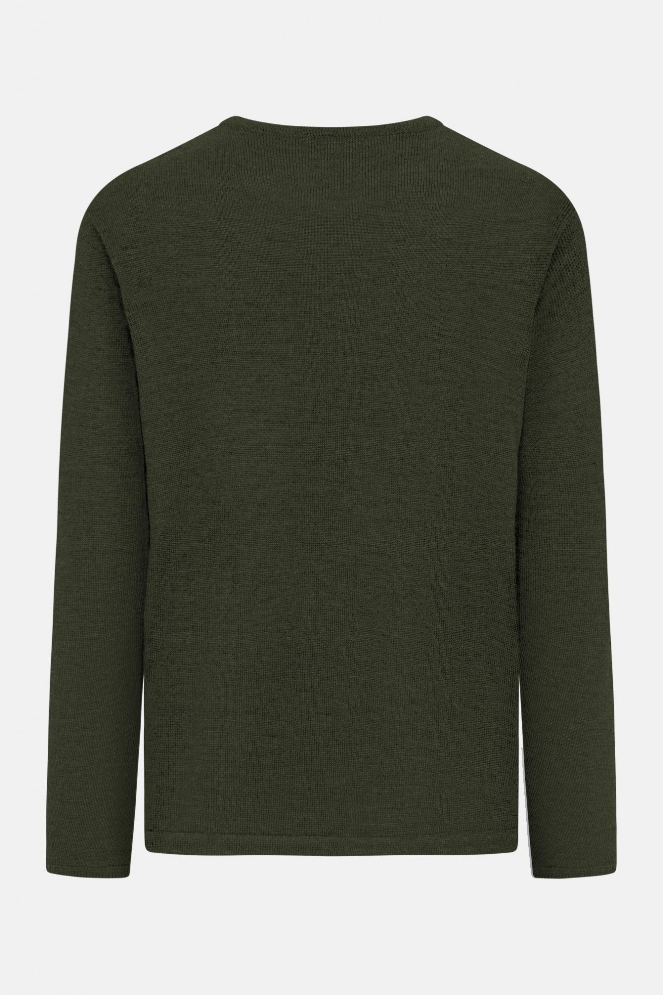 Hanseheld Herren Strickpullover Merino Oliv Grün