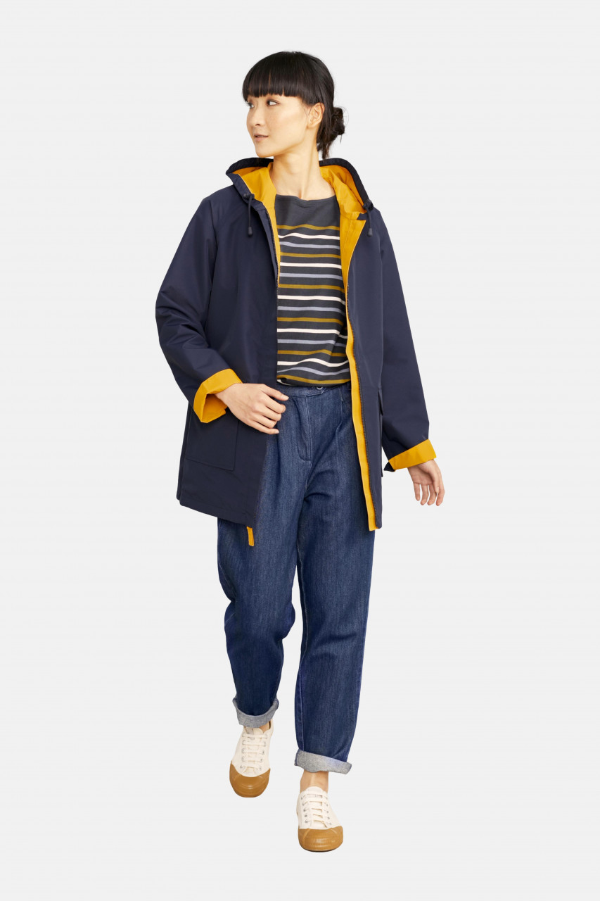 Friesennerz Reversible Raincoat Gelb für Damen von Seasalt Cornwall