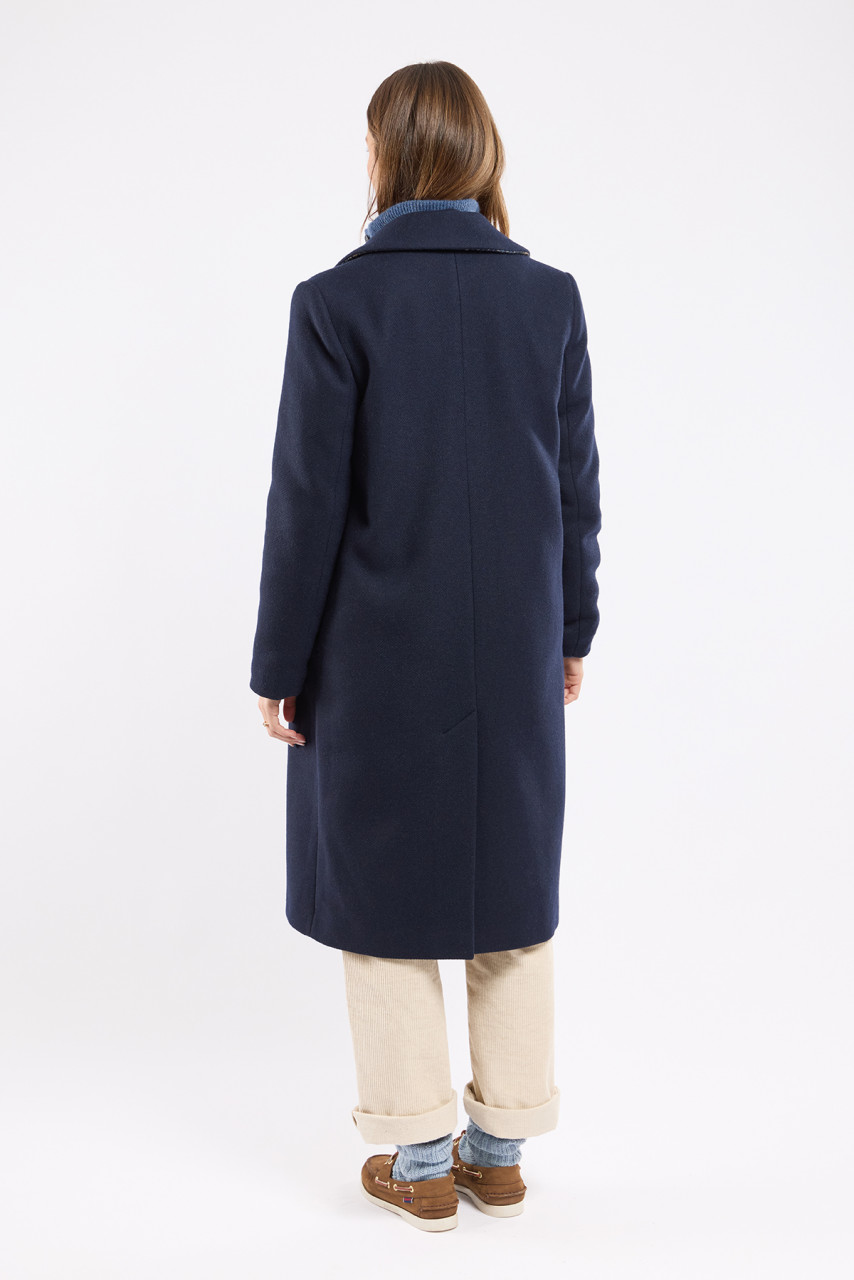 Armor Lux Caban Long Damen Blau Mantel