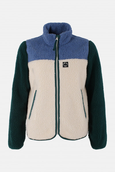 Danefae Danebirk Fleecejacke Weiß Blau Grün