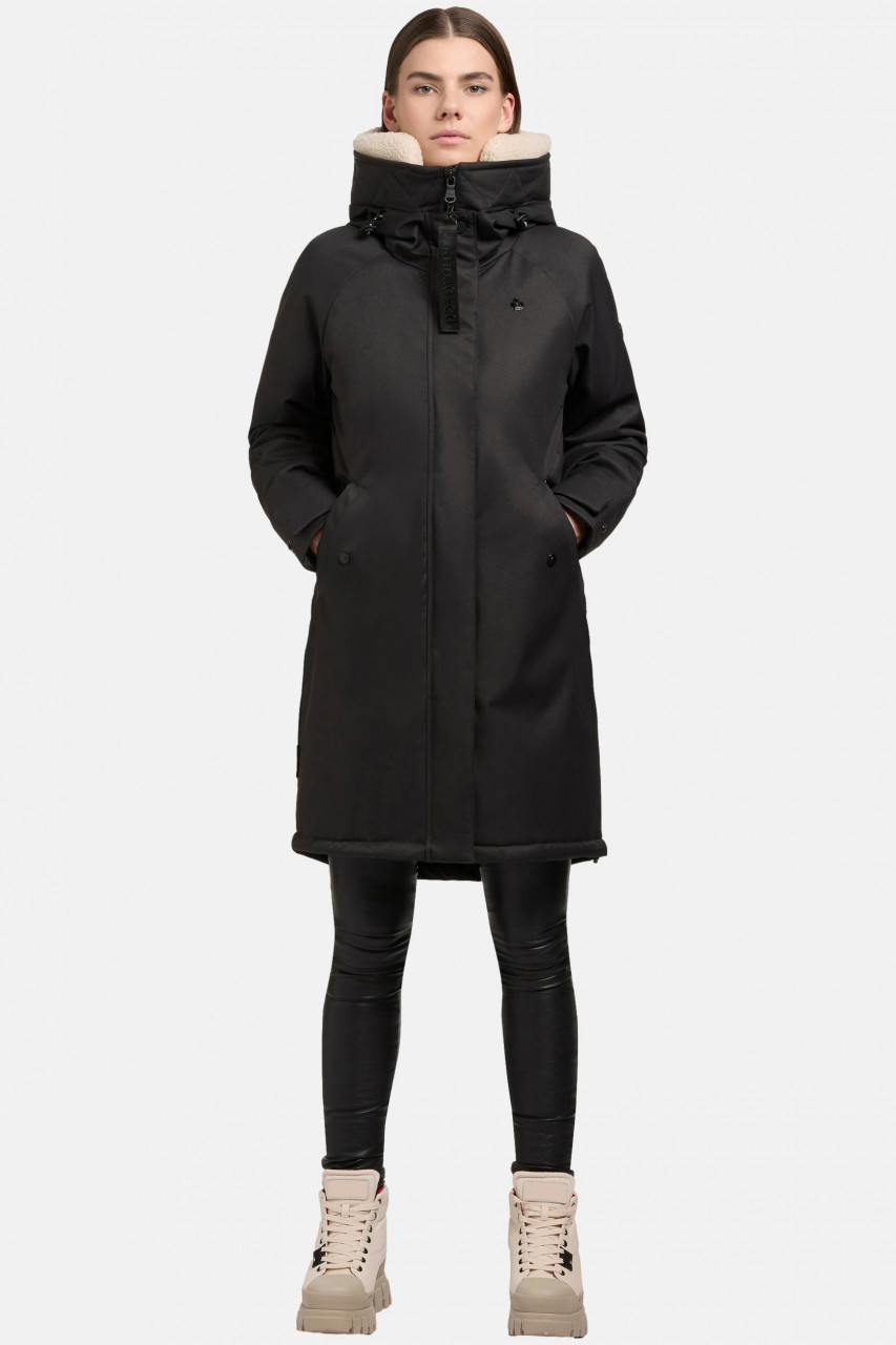 Khujo Semie 2 Damen Winterjacke Grau Parka Teddy