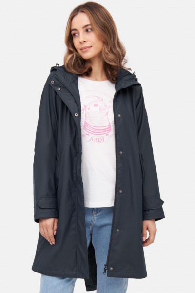 Regenjacke Traveby Plain Blau für Damen von derbe