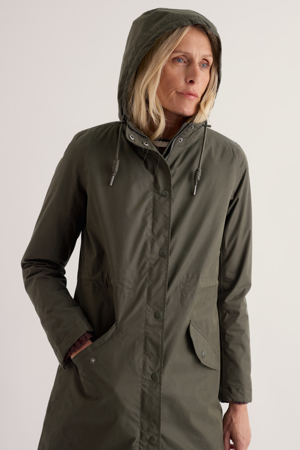 Seasalt Cornwall Regenjacke Plant Hunter Damen Oliv Grün Winterjacke
