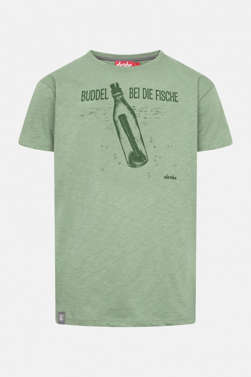 Derbe T-Shirt Fischbuddel Herren Grün
