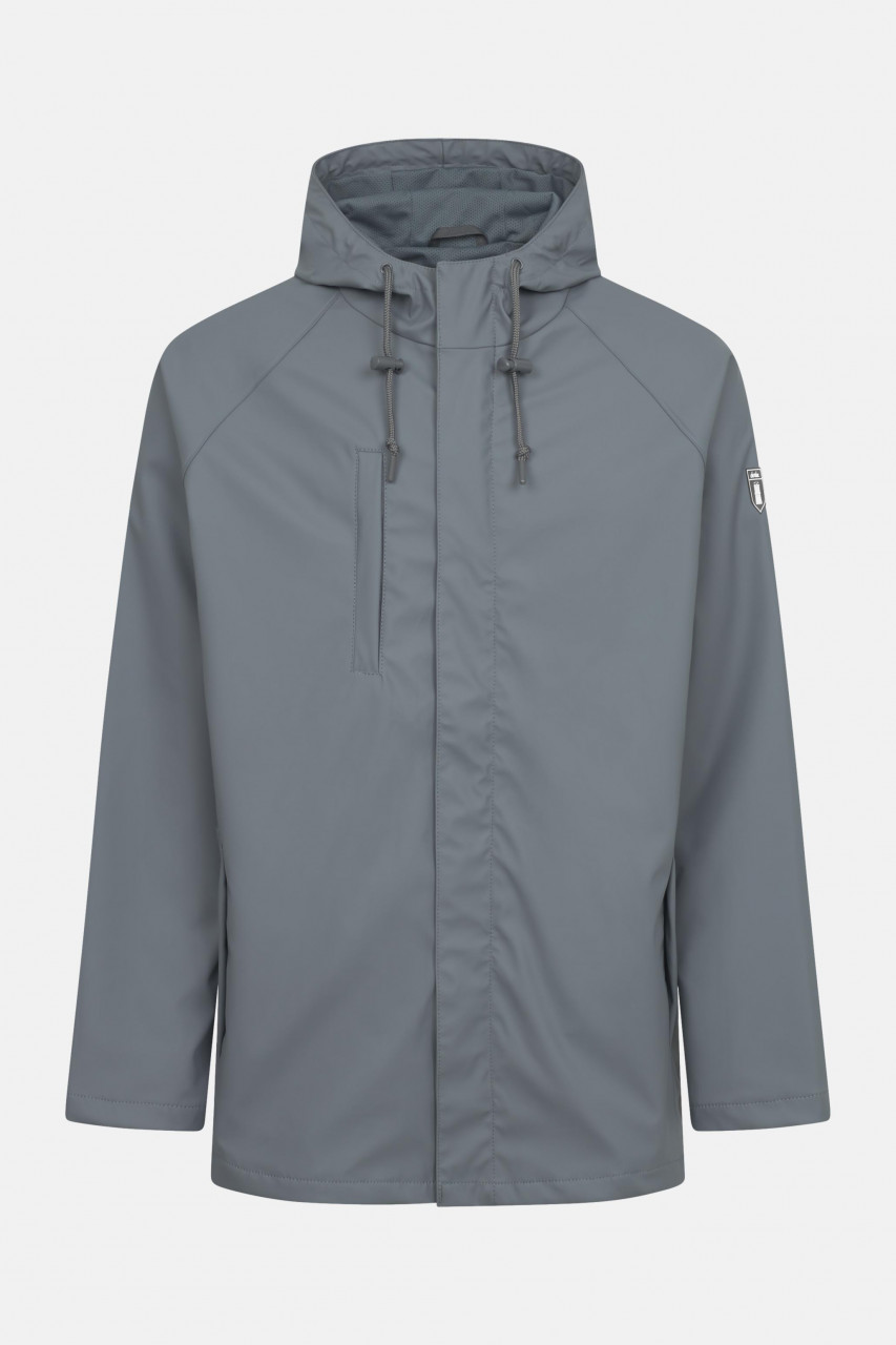 Derbe Regenjacke Passby Plain Herren Grau