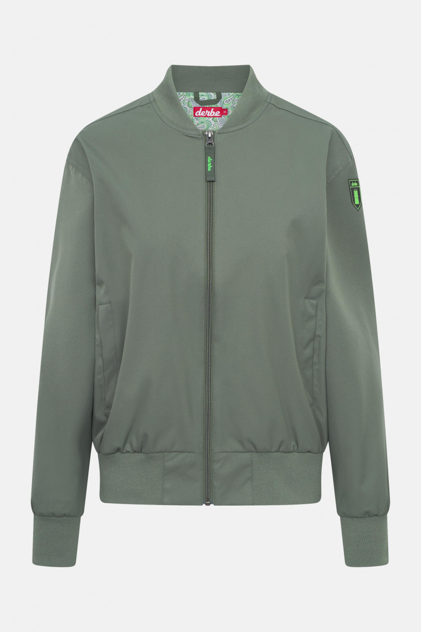 Derbe Bomberjacke Blousby Paisley Damen Oliv Grün Blouson