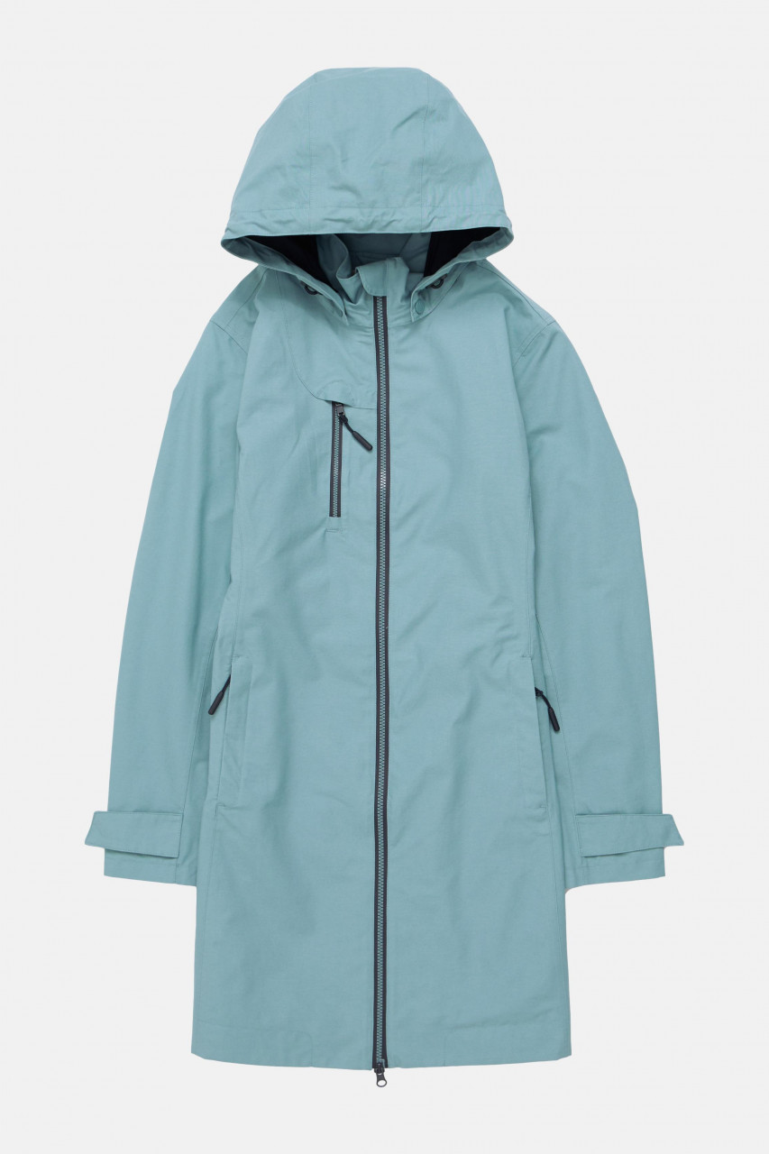 Seasalt Regenjacke Coverack Coat Damen Hellblau