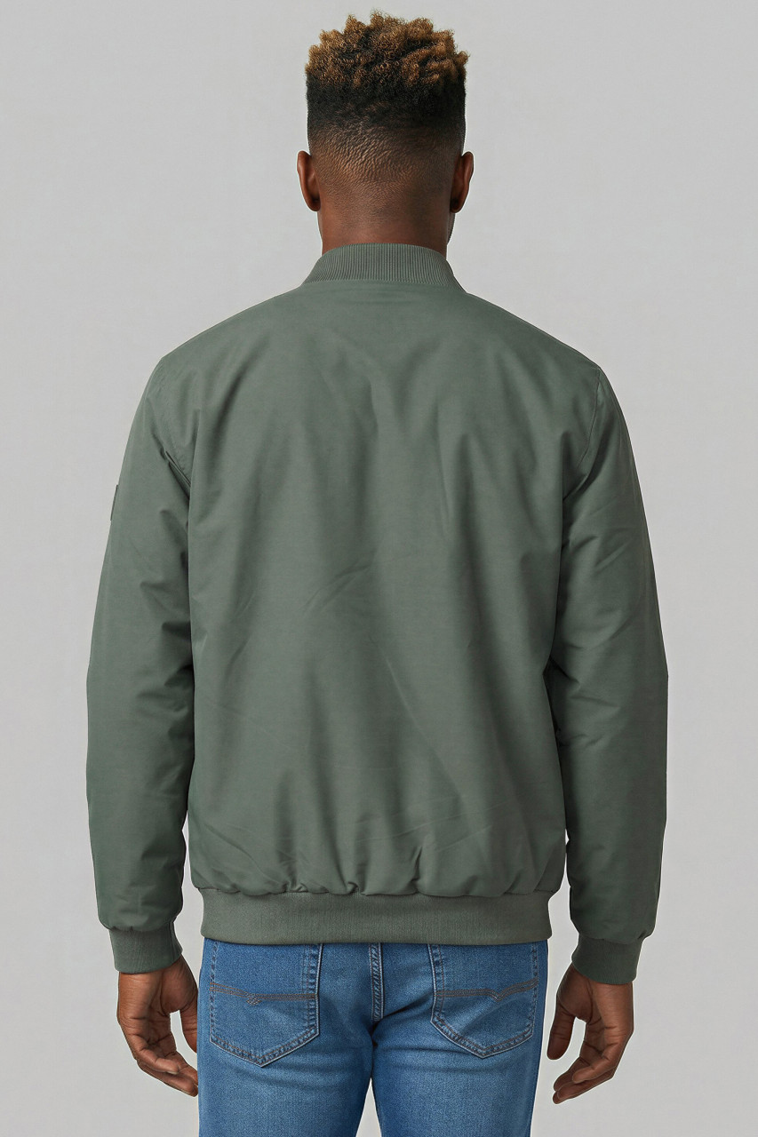 Derbe Übergangsjacke Blousholm Pinstripe Herren Oliv Grün