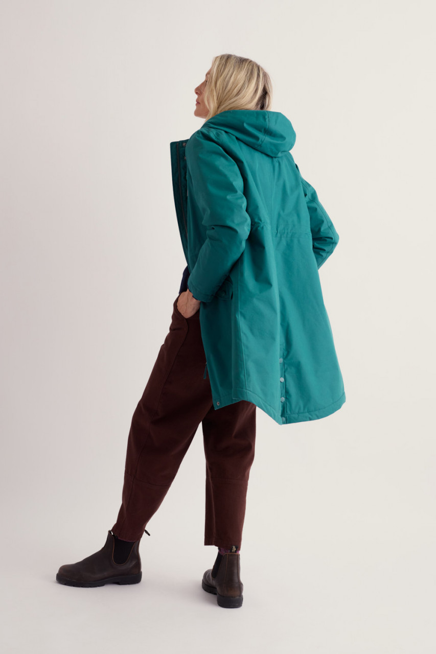 Seasalt Cornwall Regenjacke Plant Hunter Damen Türkis Petrol Winterjacke