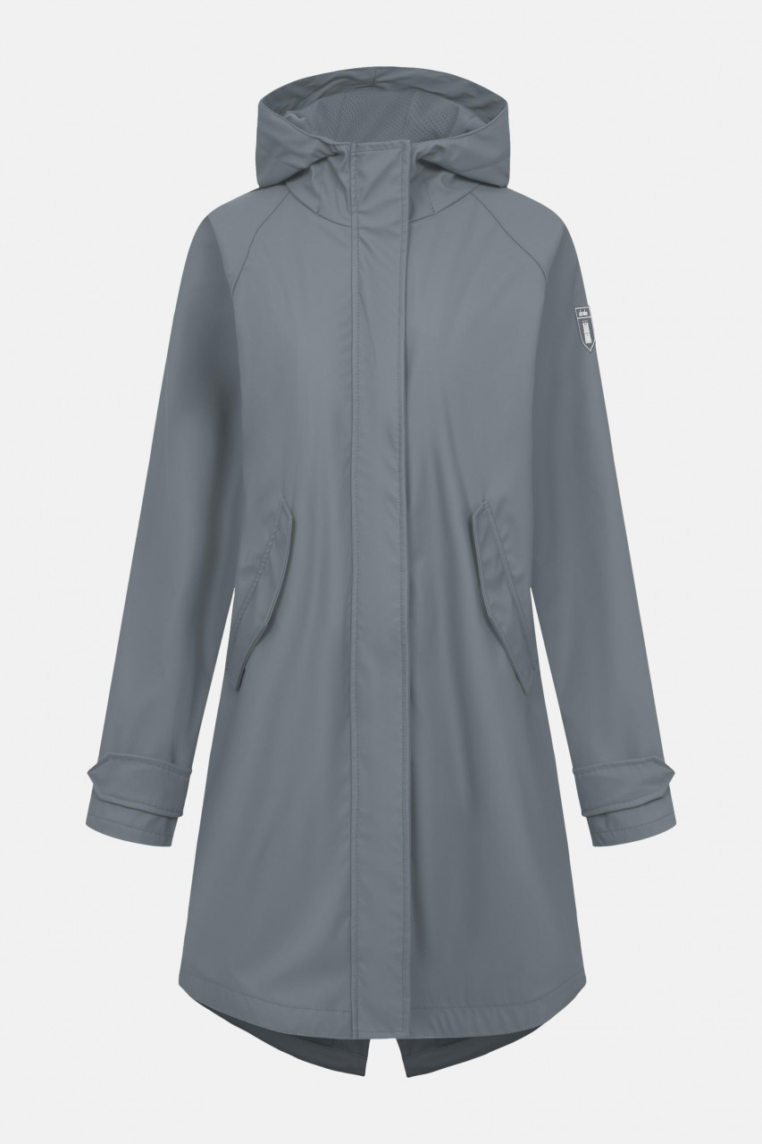 Derbe Regenjacke Friese Traveby Plain Damen Grau