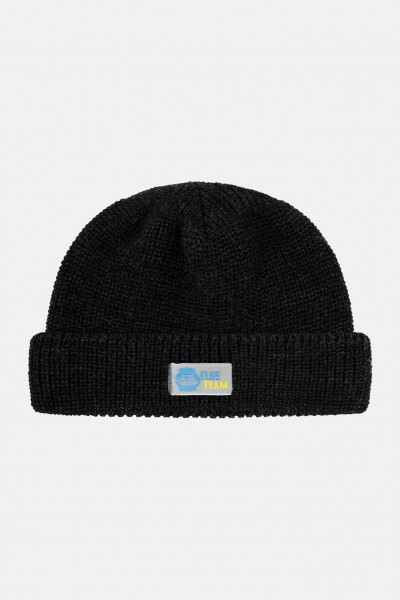 Elbe Strickmütze Watchcap Anthrazit Grau Dockermütze kurz